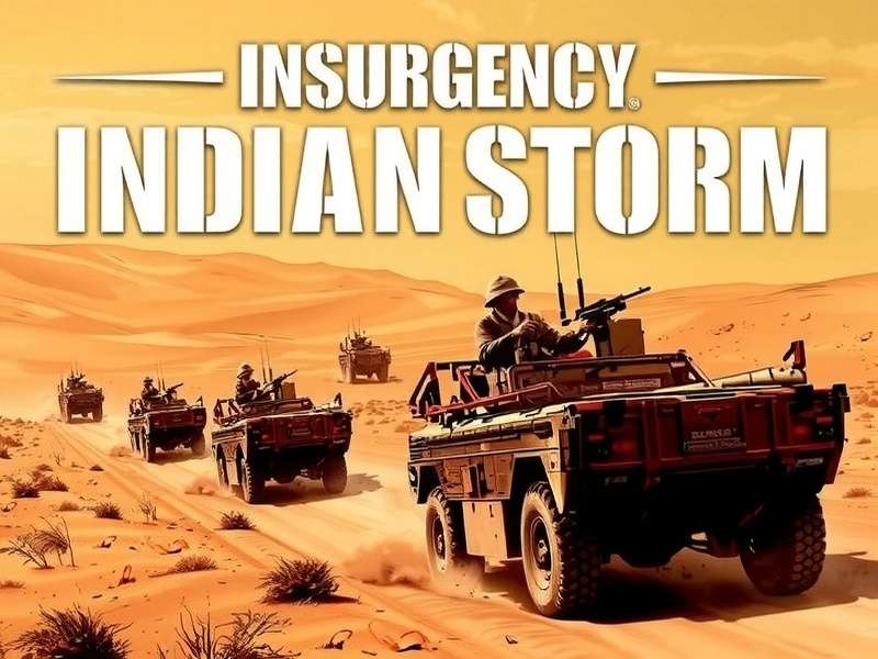 Game Cover Showcasing Desert Warfare Insurgency Indian Desert Storm Cover Art